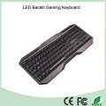 Multi 3 colores 104 teclas con cable letra iluminada ergonomía teclados (KB-1801EL)